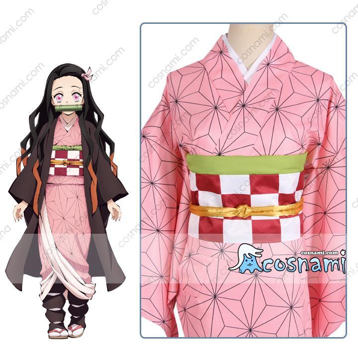 鬼滅の刃 コスプレ衣装 コスプレ服 cosplay cos 亀甲柄 浴衣 コス服 羽織 竈門禰豆子 着物