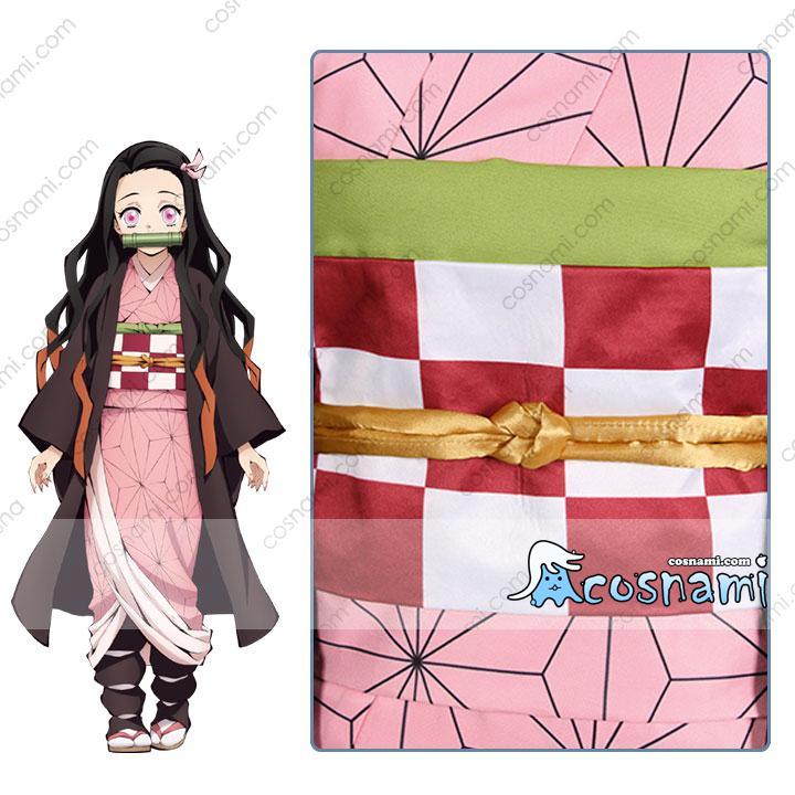鬼滅の刃 竈門 禰豆子 コスプレ コス かまど ねずこ cosplay cos コス服 羽織 竈門禰豆子 着物