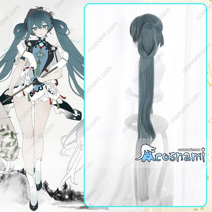 中華風 初音ミク コスプレウィッグ