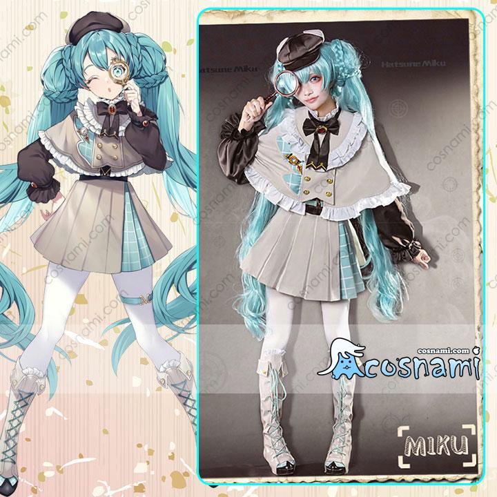 オンラインショップ ボーカロイド 初音ミク Vocaloid ウィッグ コスプレ衣装 探偵 コスプレ Diaar Sa