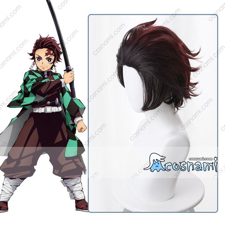 鬼滅の刃コスプレ 炭治郎 ウィッグ